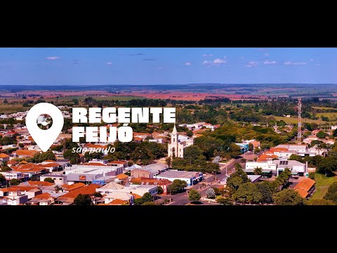 Vista aérea da cidade de Regente Feijó/SP
