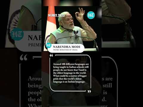 ‘Tamil Is World’s Oldest Language’: PM Modi