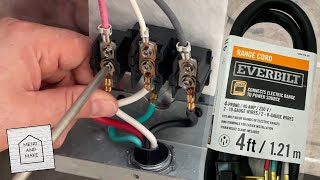 How to Install an Electric Range Cord (4 Prong)