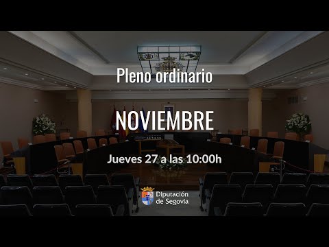 Pleno ordinario 27 de noviembre de 2025