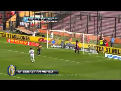 Gol Sebastián Abreu - Colón Santa Fe 1 Vs Rosario Central 1 - Inicial 13'