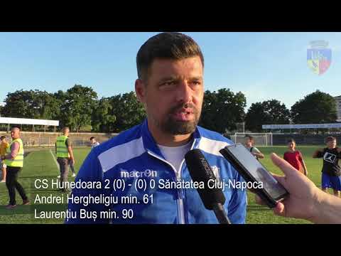 declarații CS Hunedoara - Sănătatea Cluj, vineri, 10 septembrie 2021