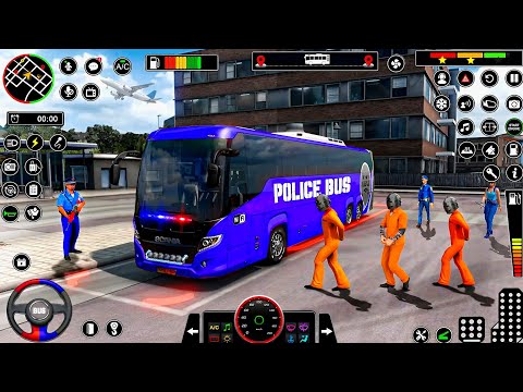Police Prisoner Bus Transport Driving - Police Bus Simulator 3D - Android Gameplay