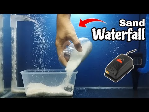 Aquarium sand waterfall DIY | Aerator sand waterfall DIY