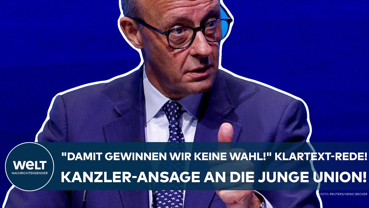 FRIEDRICH MERZ: "Damit gewinnen wir keine Wahl!" Klartext-Rede! Kanzler-Ansage bei der Jungen Union!