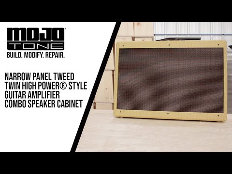 Mojotone Fender Tweed Twin High Power Style 2x12 Guitar Amp Combo Cabinet With Lacquered Tweed Finish image 6