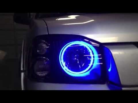 2001-2004 Nissan Frontier ColorSHIFT Halo Headlights by ORACLE