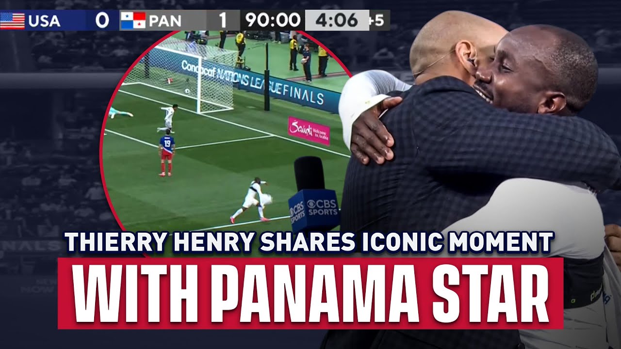 Thierry Henry Celebrates ICONIC 94th Minute Winner with the Panama Team | CBS Sport Golazo America