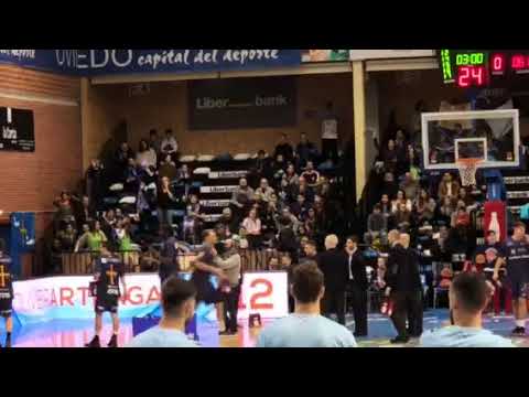 Todo a punto en Pumarín para el encuentro entre Oviedo Baloncesto y Breogán de Lugo
