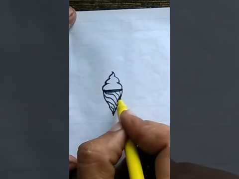 how to draw a ice cream #shorts #youtubeshorts #drawingtutorial #drawingideas