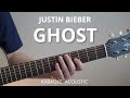 Ghost - Justin Bieber (Karaoke Acoustic Guitar)
