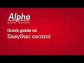 Quick guide to: EasyStat control