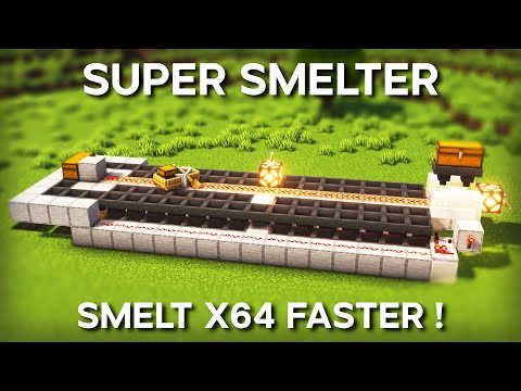 Minecraft's BEST Super Smelter 1.19 - SMELT X64 FASTER !