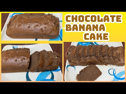 Chocolate Banana Cake | Chocolate chips Banana Cake | by cooking with Farnaz