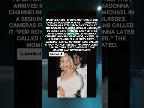 madonna & michael's red carpet surprise"called it her best date ever"#shorts#viral #michaeljackson