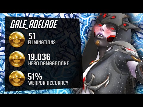 Gale Top 200 Widow and McCree! 51 elims! POTG! [ Overwatch Season 28 Top 500 ]
