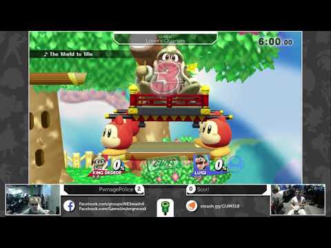 GUMS 18 Singles (Loser's Quarters) - Scot! (Luigi) vs PwnagePolice (Dedede)