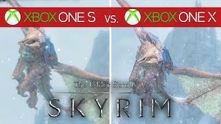 Skyrim Comparison - Xbox One X vs. Xbox One S