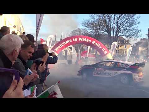 Y Cymro Elfyn Evans, Llandudno 29/10/2017