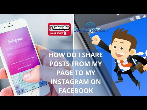How do I share posts from my Page to my Instagram on Facebook