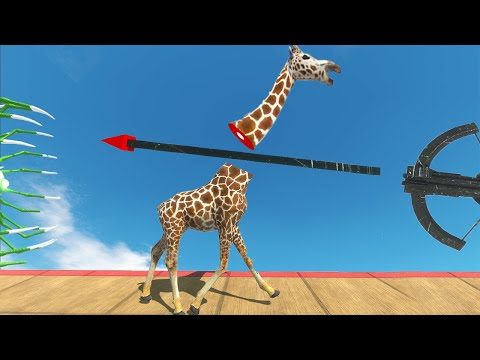Deadly Black Ballista Shoot Animals to Wazowski Tentacle - Animal Revolt Battle Simulator