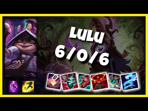 Lulu vs Tristana 11.3 Top Lane S11 Challenger Gameplay (6/0/6) - OCE