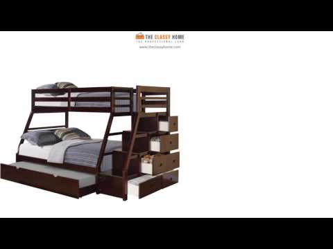 Acme Jason Bunk Bed with Stairs and Storage