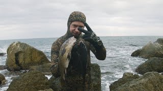 Рыбалка на черном море зима