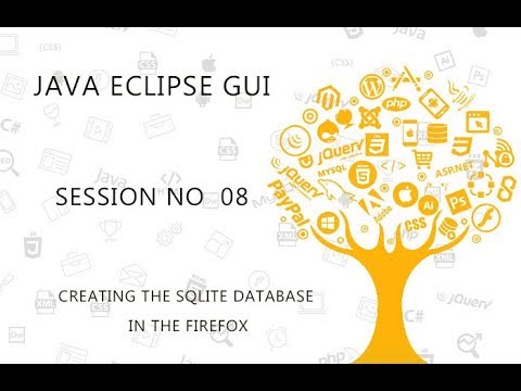 Java Eclipse Gui Tutorial 8 Creating The Sqlite Database In The Firefox
