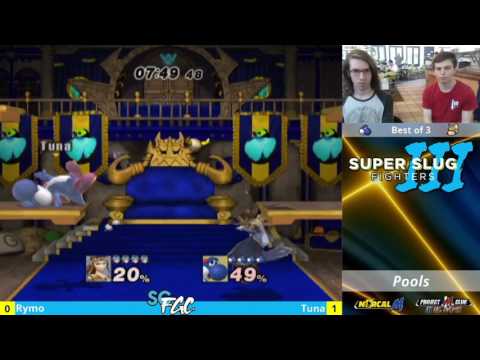 “Super Slug Fighters III” – Rymo (Fox/Shielda) v. Tuna (Yoshi) – Pools