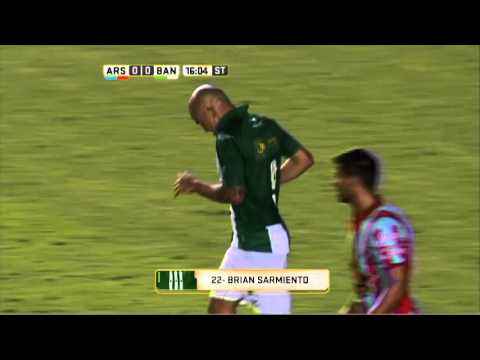 Gol de Sarmiento. Arsenal 0 - Banfield 1. Fecha 2. Primera División 2016.