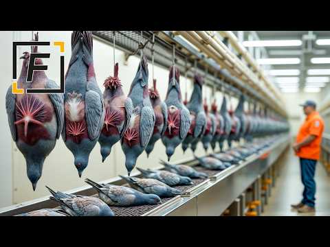 🐦 WIE FUNKTIONIERT industrielle TAUBENZUCHT? Vom Ei bis auf den Teller 💰