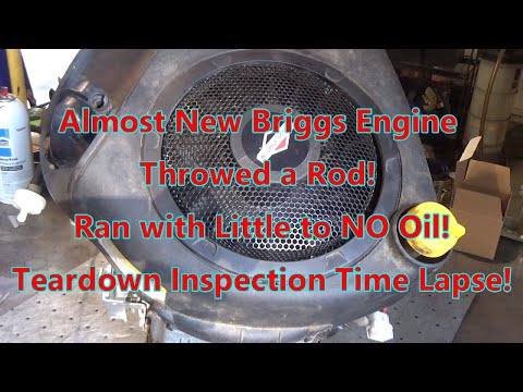 Briggs & Stratton 17.5hp Intek Engine Tear-Down | Thrown Rod Cause of Failure?