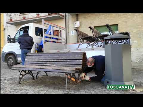 2021-02-25 PISTOIA - ASSEMBRAMENTI E CONTAGI, QUARRATA TOGLIE LE PANCHINE