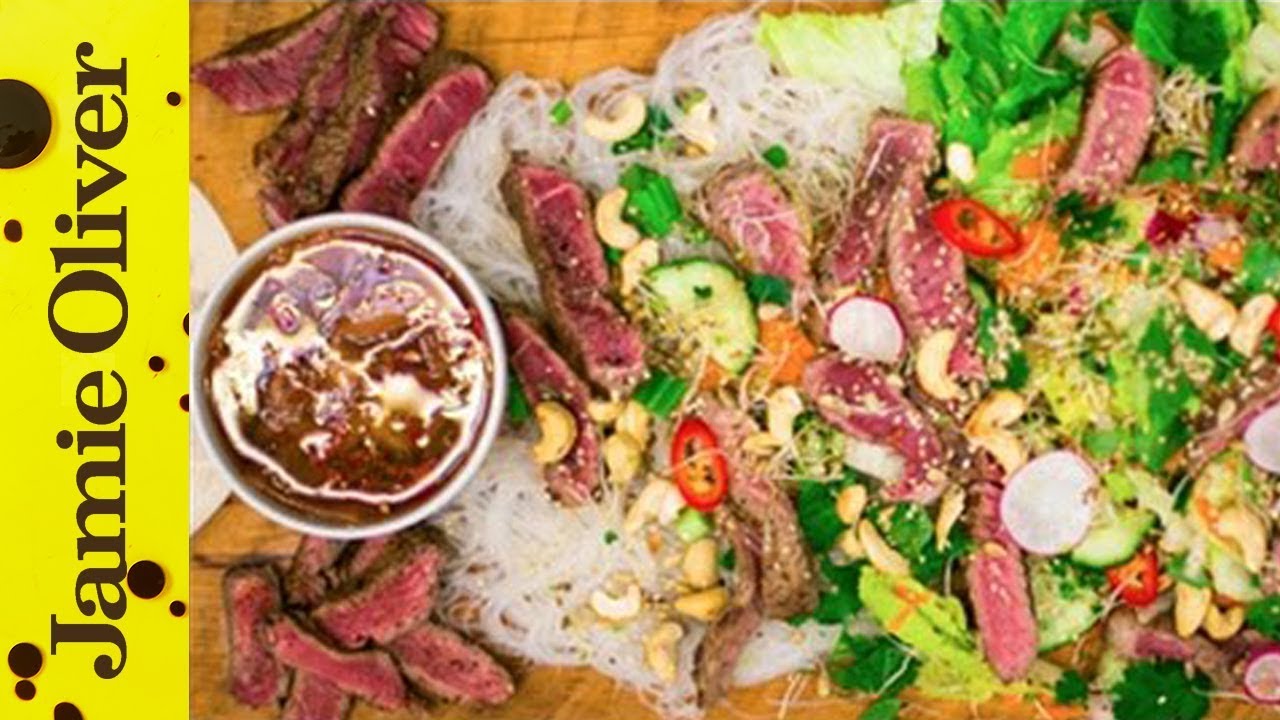 Seared beef noodle salad: DJ BBQ