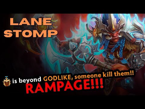 🪓 Beyond Godlike RAMPAGE Carry TROLL WARLORD Lane Stomp 12/1/10 KDA | Immortal Rank | 7.36c