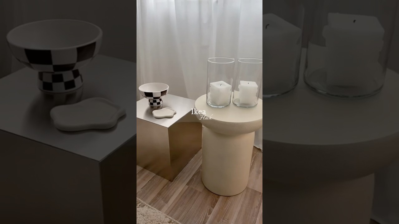 IKEA hack / DIY chrome table #ikeadiy #homedecoration #ikeahack #diy #asmr