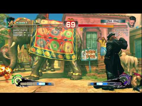 game_mania [M.Bison] Vs YaMatsuMin [Dudley] SSF4 AE Japanese Online Ranked Matches - PSN