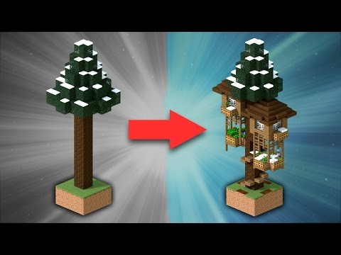 EPIC Spruce Treehouse Build in Minecraft!
