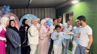 حفله جنس المولود????????????رد فعل اهلنا مؤثر????????