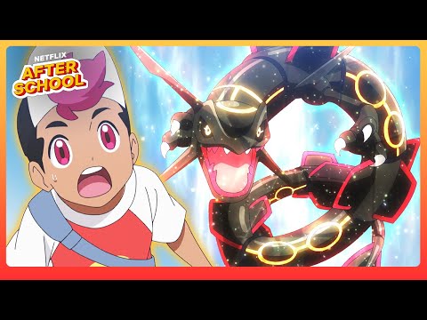 Liko and Roy Encounter Black Rayquaza 🐉 Pokémon Horizons: The Series | Netflix Family