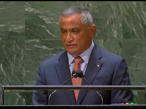 PM Briceño Addresses 76th Session of UN General Assembly