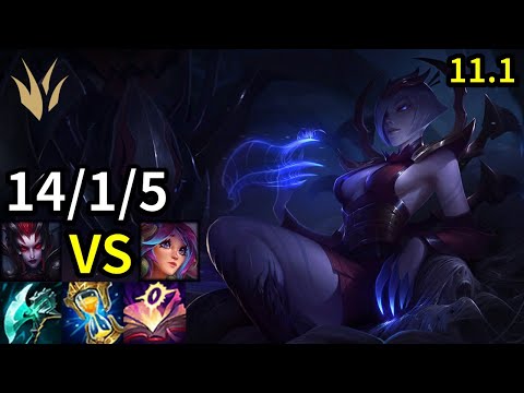 Elise Jungle vs Lillia - EUW Master | Patch 11.1