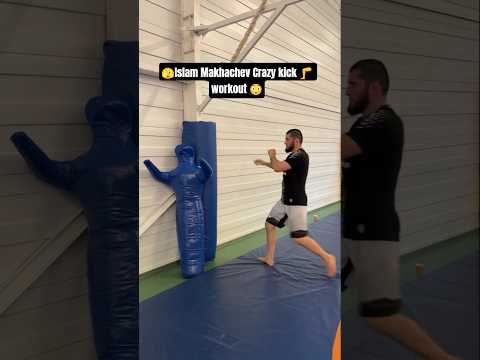 Islam Makhachev Crazy kick 🦵 workout 😳🔥 #mma #ufc #islammakhachev #training
