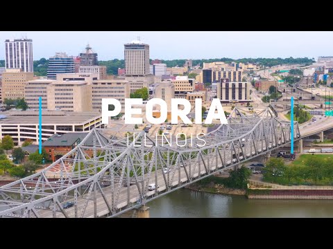 Peoria, Illinois | 4K drone footage