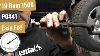 2019 Ram 1500 P0441 EVAP Code Diagnosis