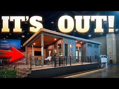 SICKEST tiny house/park model that's been BUILT I BELIEVE! Prefab House Tour