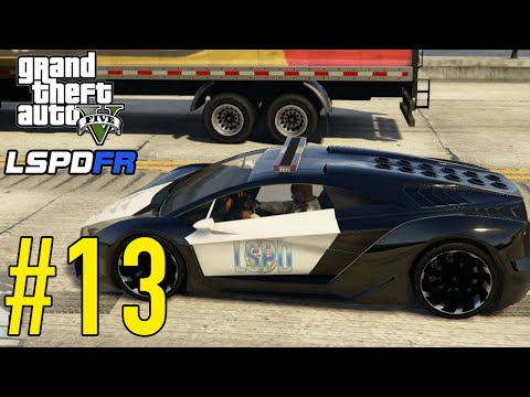 GTA 5 - LSPDFR Playing As A Cop - Lamborghini Highway Patrol! - Episode #13