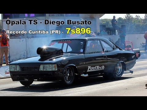 Diego Busato - Opala V8 nitro small block - Primeiro TS a entrar nos 7s em Curitiba!