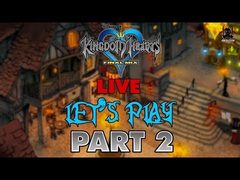 Kingdom Hearts 1.5 Final Mix - LIVE Let's Play/Walkthrough Part 2 - Traverse Town